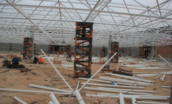 盤點鋼結構網架裝配的步履和相關關注變亂